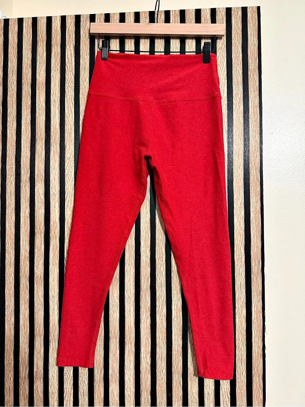 Beyond Yoga Spacedye Caught In The Midi High Waisted Legging Red Large
